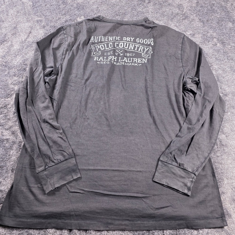 Ralph Lauren Polo Country Dry Goods Custom Slim Fit T Shirt Mens XL Black